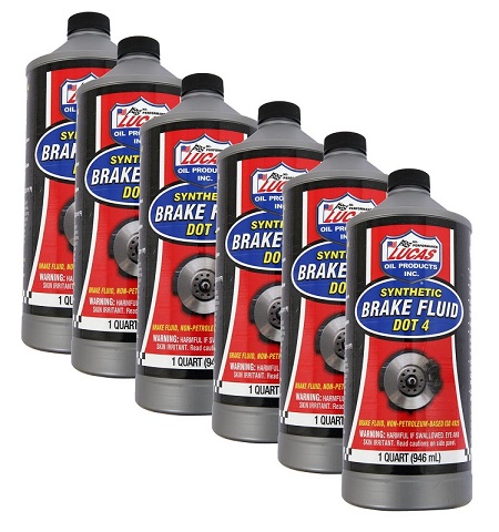 Lucas Oil Products Synthetic Dot-4 Brake Fluid 32. oz Set of 6